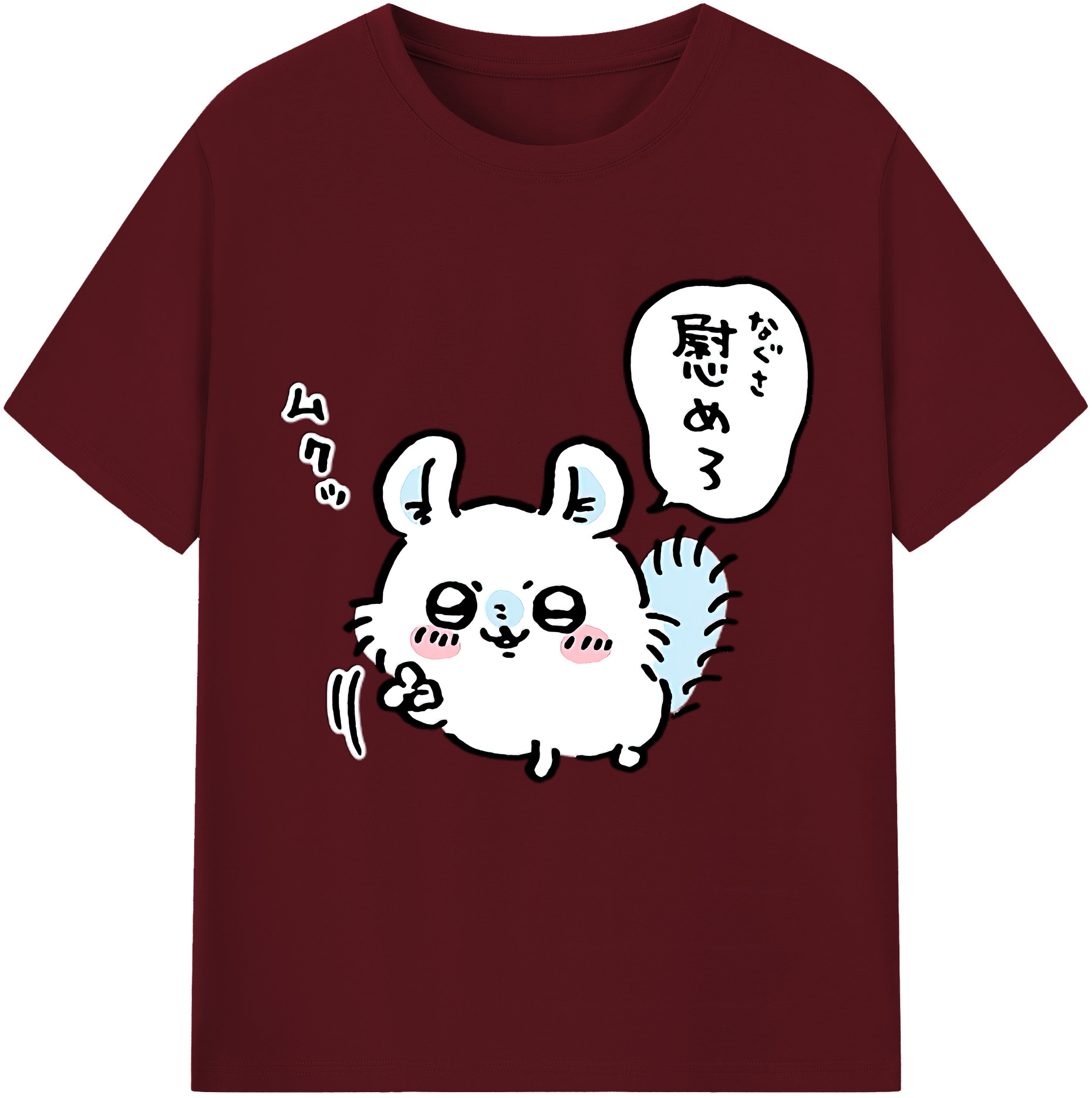 （画像用） ちいかわ モモンガ Chii-kawa Momonga 綿100％半袖Tシャツ（フロントプリント）
